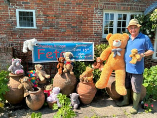 Win a teddy bear on coconut shy at Shalden's traditional village fete