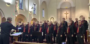 Choir performance raises the church roof