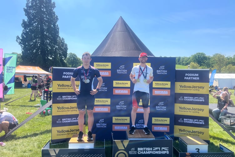 Josh Lahiri finished first in his age group at the British Aquabike Championships
