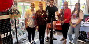Wheels get turning on pub's 24-hour indoor charity bike ride