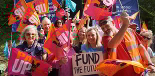 WATCH: Alton College teachers strike in protest against redundancies