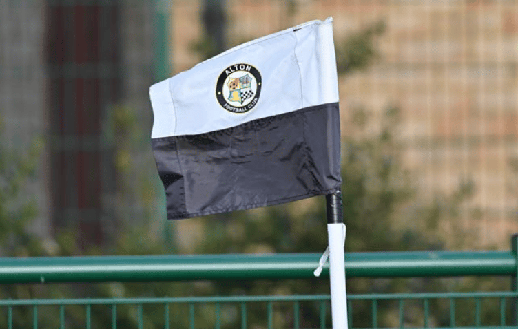 Alton Football Club corner flag.