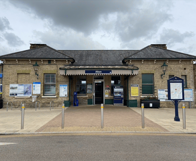 Choose a name for train-shaped planter at Alton railway station