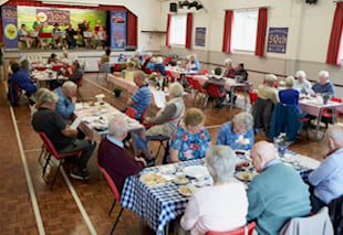 Ukulele band leads party as Four Marks Care celebrates 50th birthday