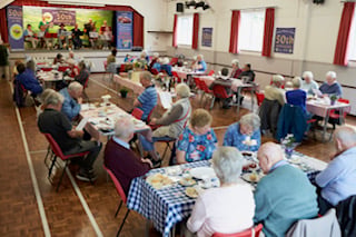 Ukulele band leads party as Four Marks Care celebrates 50th birthday