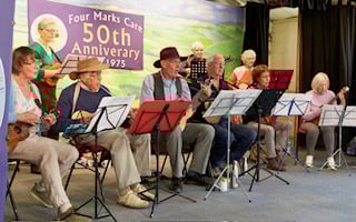 Alton Uke3A and Friends, Four Marks Care 50th birthday party, Four Marks Village Hall, June 7th 2025.