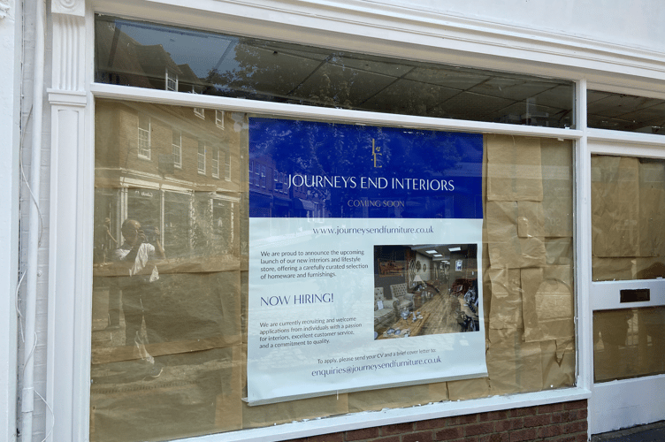 Journeys End Interiors, High Street, Alton, July 2nd 2025.
