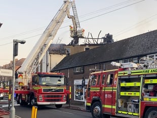 VIDEO: Firefighters dampen serious fire in Petersfield town centre
