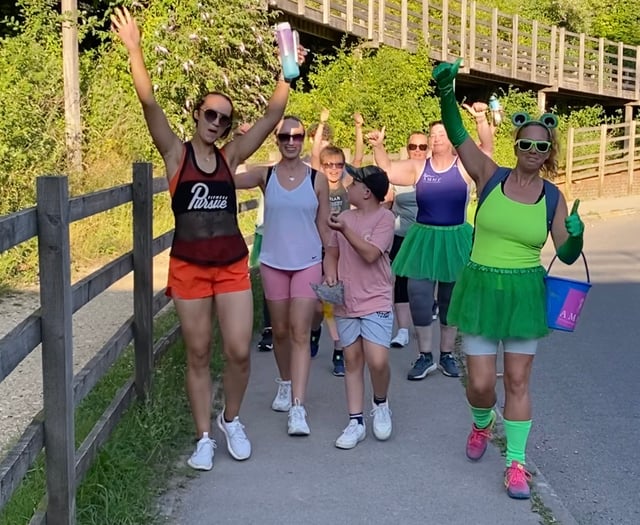 Angelic mum set for poignant charity walk after conquering Butser