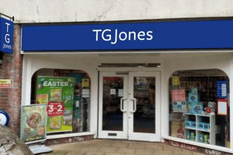 Proposed TG Jones rebrand, Westbrook Walk, Alton, July 8th 2025.