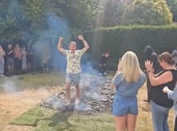 WATCH: Fundraisers conquer fire walk for dementia charity