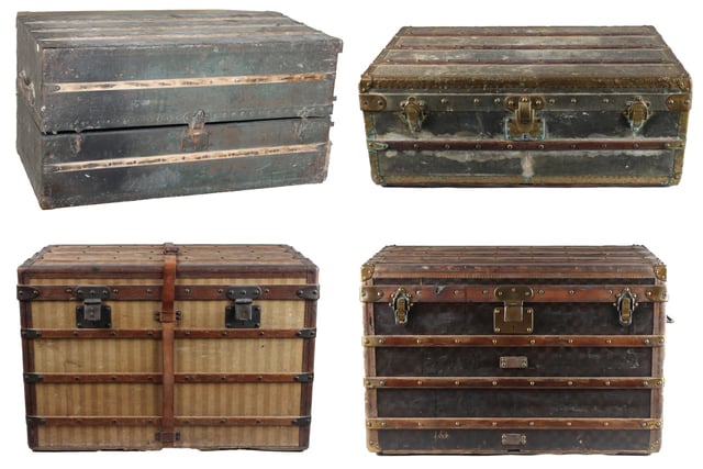 Louis Vuitton trunks cause auction frenzy