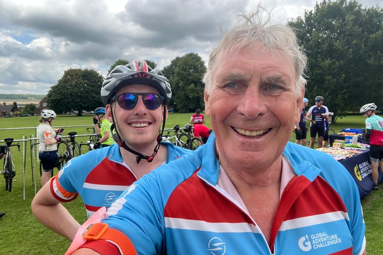 Geoff and Henry Robins taking on London to Paris cycling challenge