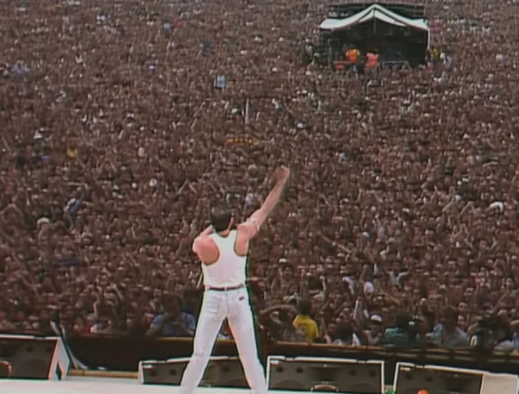 Live Aid Freddie Mercury Wembley 1985