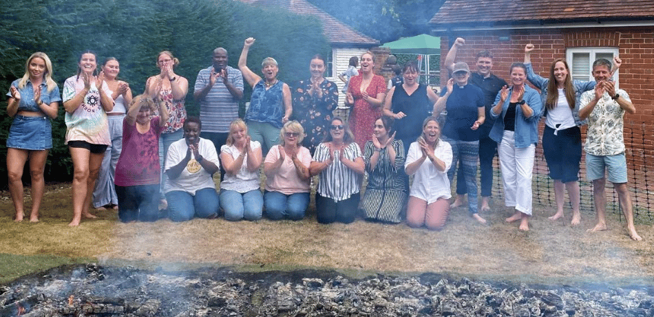 The heat is on as Right at Home firewalkers raise £2.5k