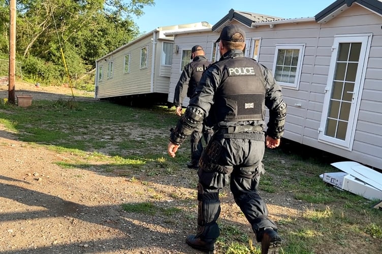 Rural Crime Task Force raid, Odiham, August 2025.