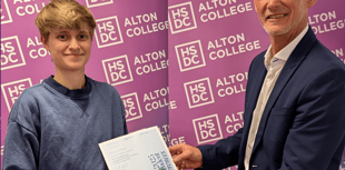 Happy returns for Alton College students collecting results