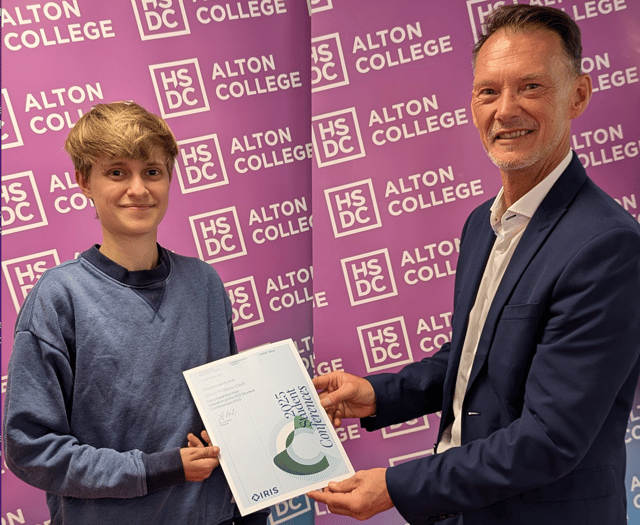 Happy returns for Alton College students collecting results