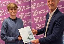 Happy returns for Alton College students collecting results