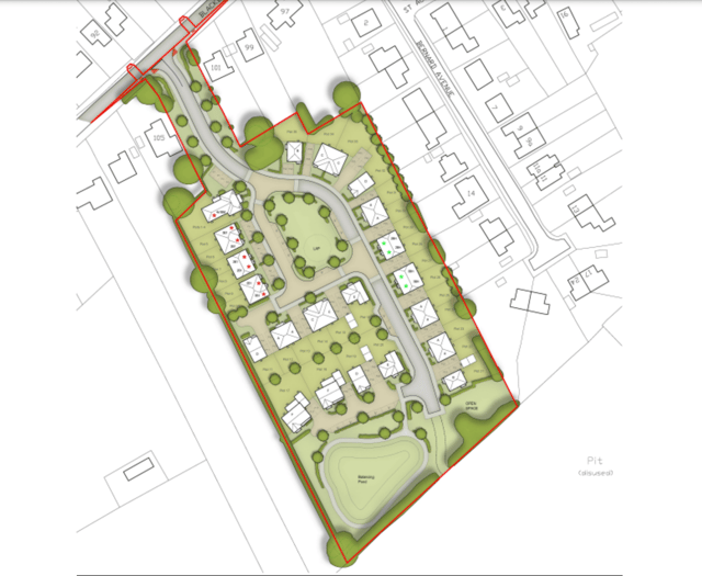 Relocated access road gives green light to 35 houses in Four Marks