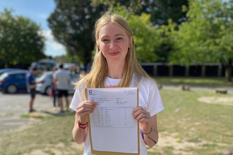The Petersfield School's Eve Bradshaw picked up an amazing 11 straight 9 grades.