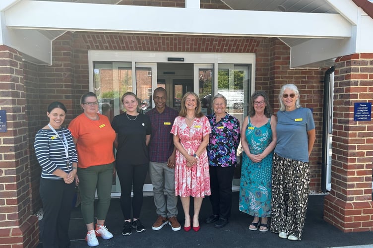 Staff and supporters of Hindhead Place as the new care home prepares for its official launch.