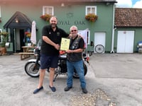 Certificate of thanks for pub owner who helped make convoy a success