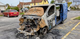 Van severely damaged following blaze in Liss car park