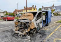 Van severely damaged following blaze in Liss car park
