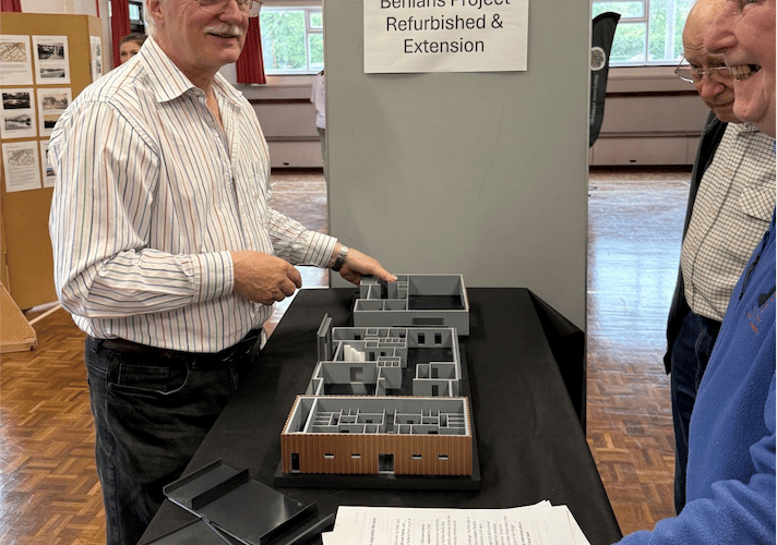 Benians Pavilion consultation, Four Marks Village Hall, September 7th 2025.