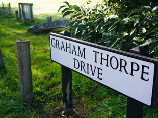 Graham Thorpe Drive named in Farnham as father pays tribute