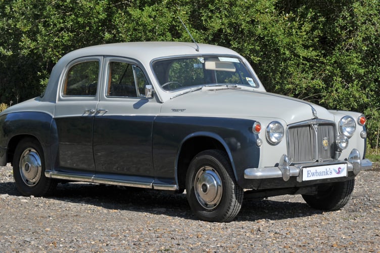 A 1963 Rover P4 95 4-speed manual.