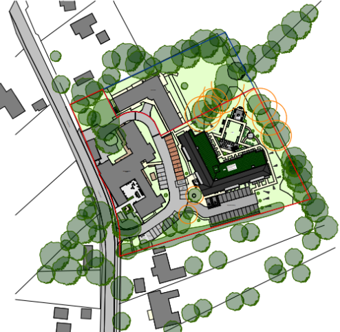 Belford House site plan, Lymington Bottom, Four Marks, September 18th 2025.