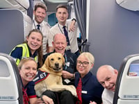 Hola Hounds for Heroes as assistance dog makes 100th flight
