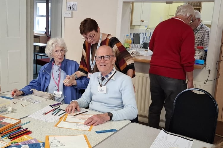 Vera and John at Farnham’s Sunflower Café, September 18th 2025.