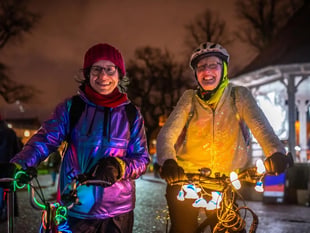 Light up the night on a Glow Ride