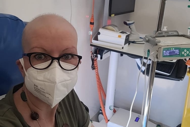 Paula Glover, in hospital. A mum who found a lump while breastfeeding was diagnosed with breast cancer. Paula Glover, 46, was breastfeeding her then four-month-old son when she noticed a lump in her right breast. Initially, she thought it was a blocked milk duct, but with a family history of breast cancer, she went to her doctor to get it checked out. A needle biopsy and ultrasound came back inconclusive, so Paula underwent a full biopsy - and was later diagnosed with triple-negative breast cancer.