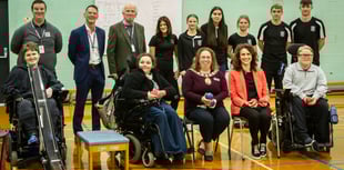 Mayor and councillor play students on new Alton College boccia courts