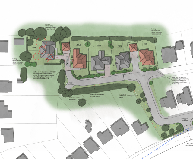 Council approves plans for five detached houses in Alton