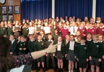 Primary school children believe in the joy of singing at Eggar's