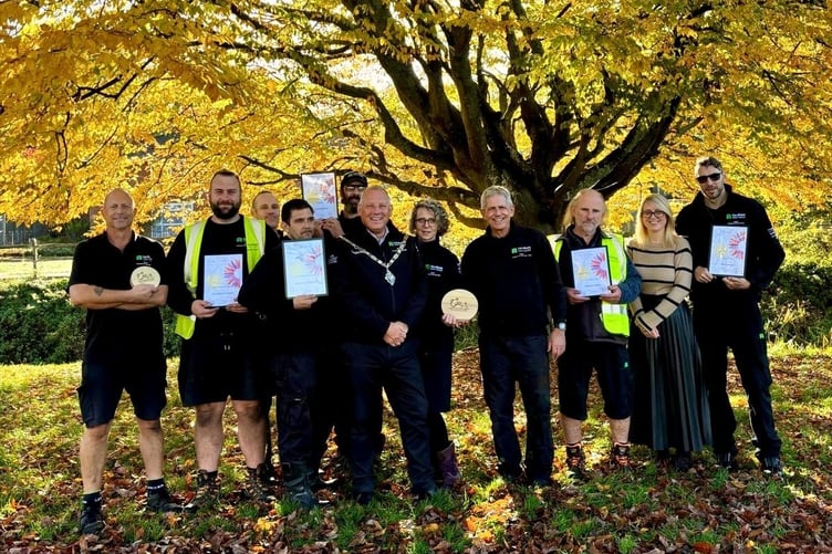 The Farnham winners of the South and South East in Bloom Award 2025.