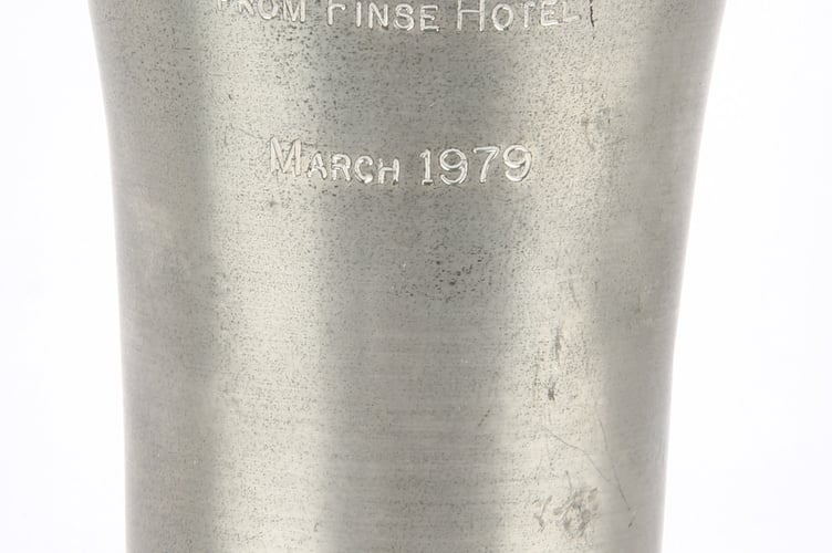 Star Wars V - The Empire Strikes Back tumbler presented as a crew gift by the Finse Hotel to members of the production team.