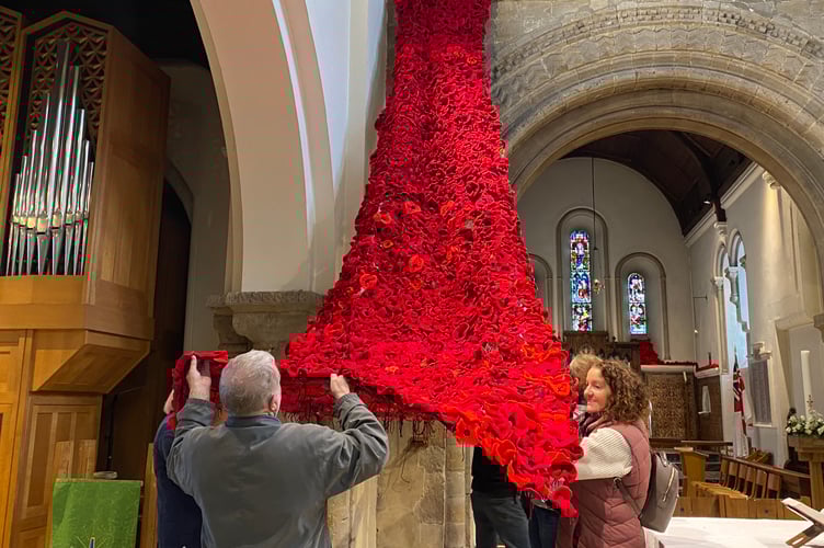 St Peter's Poppies Petersfield Altar