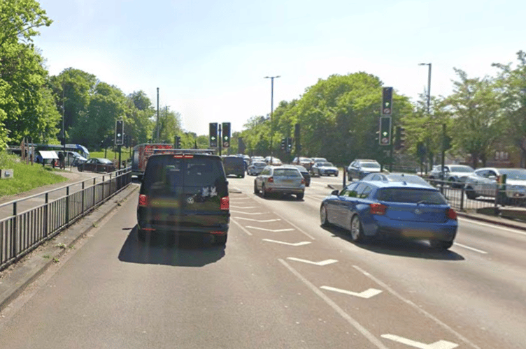 The corner of Farnham Bypass and Station Hill, where an alleged assault took place on October 18.