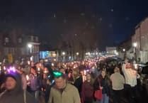 WATCH: Thousands join Farnham Fireworks and Torchlit Procession event
