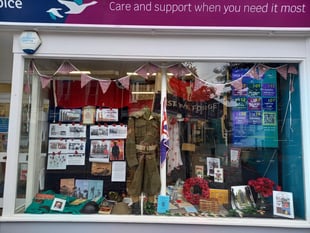Hospice shop in Alton goes extra mile for Remembrance window display