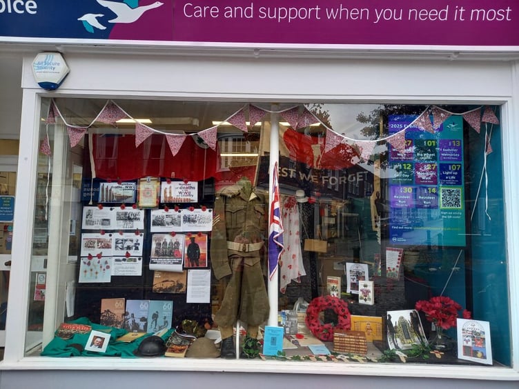 St Michael's Hospice Shop, High Street, Alton, November 9th 2025.