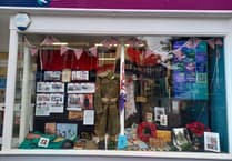 Hospice shop in Alton goes extra mile for Remembrance window display