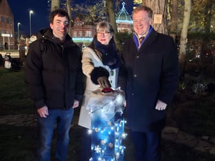 Town bathed in festive cheer at Christmas lights switch-on