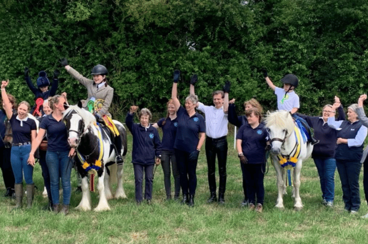 Celebrations at Broadlands Equine Therapy and Riding for the Disabled Association in Medstead as the charity beats its 70th birthday fundraising target, December 1st 2025.